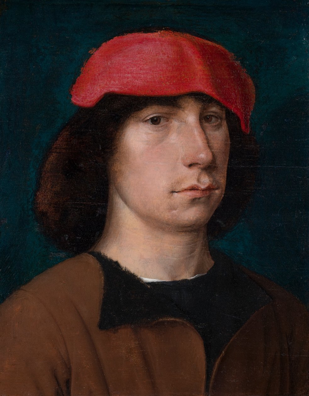 Un giovane con un berretto rosso, c.1512 da Michiel Sittow