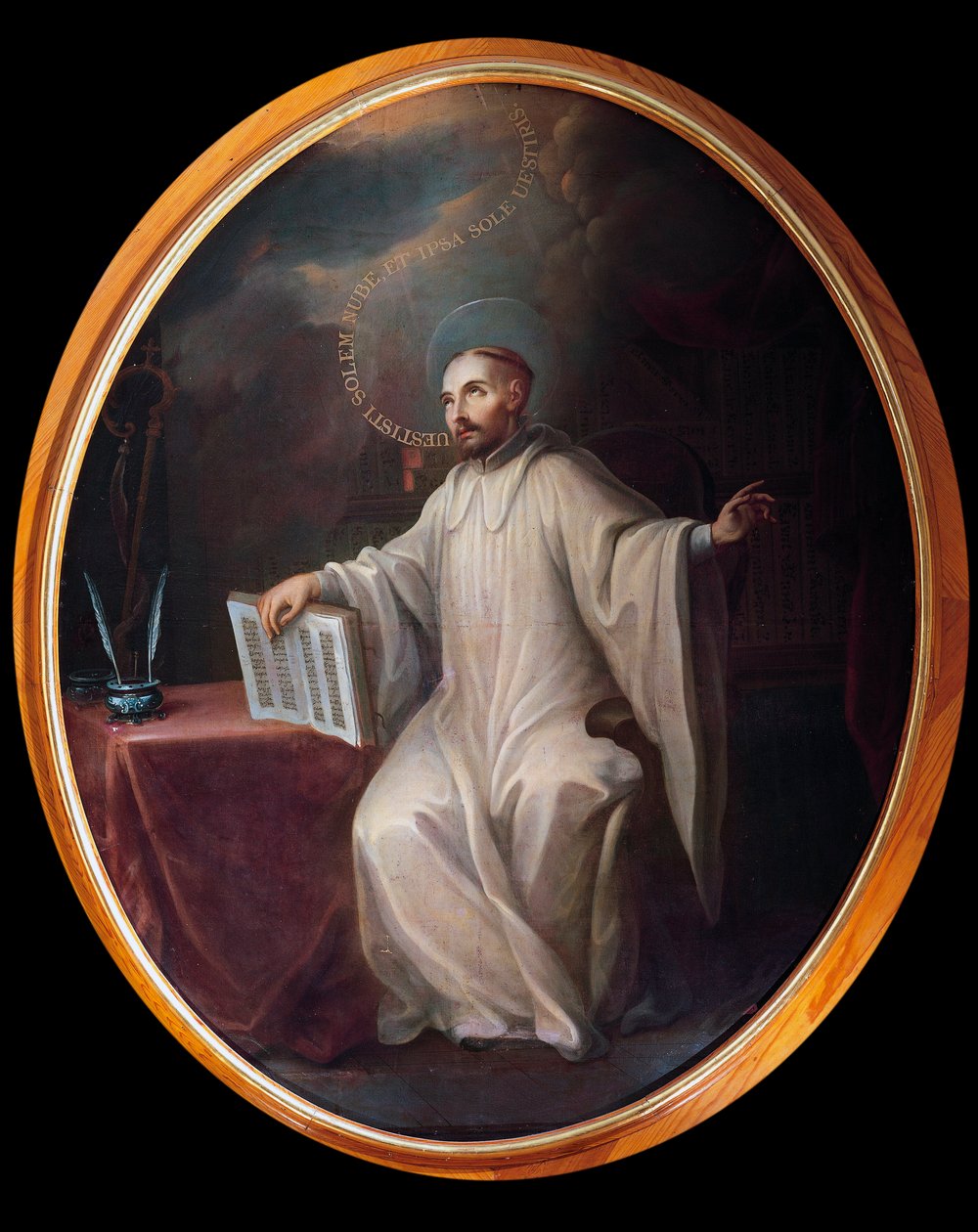 Rappresentazione di san Bernardo di Chiaravalle (1090-1153) da Miguel Cabrera