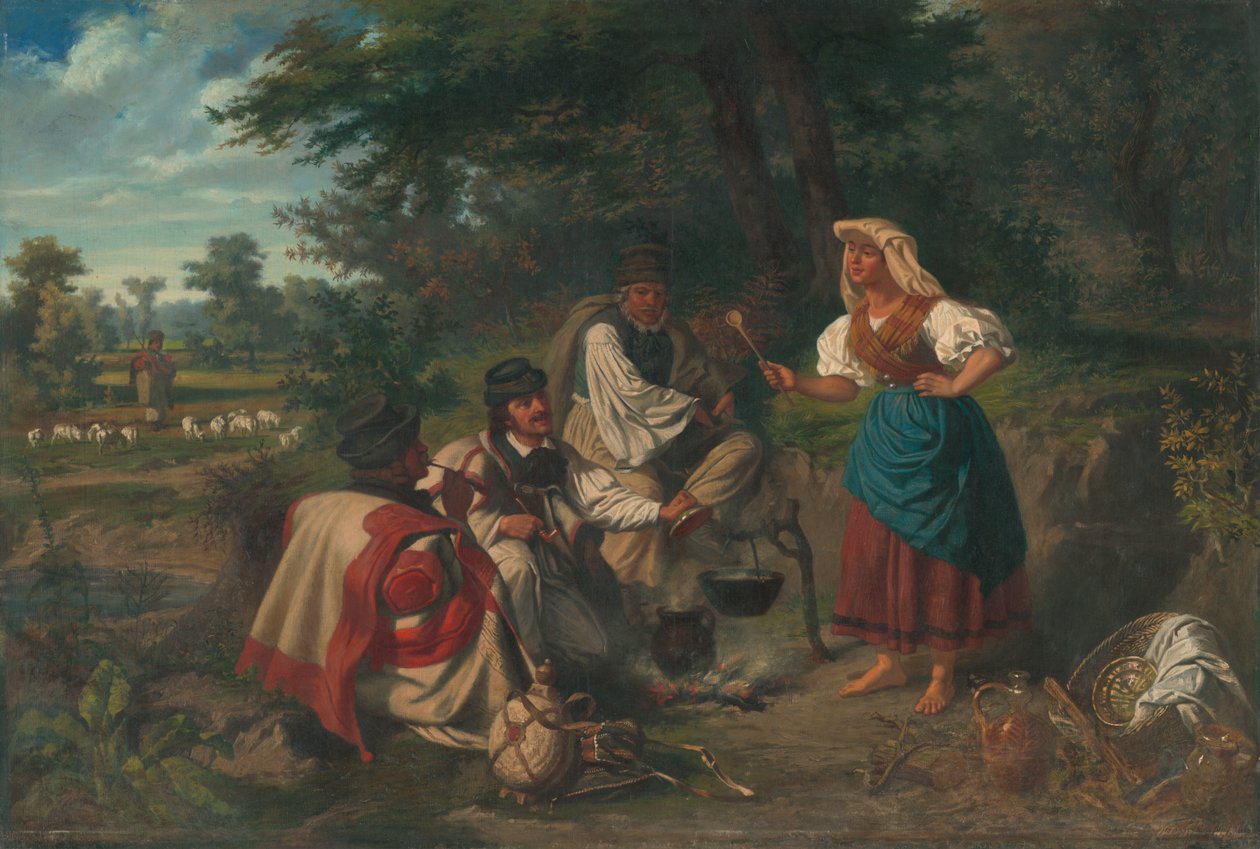Pranzo nella natura da Mihály Szemlér