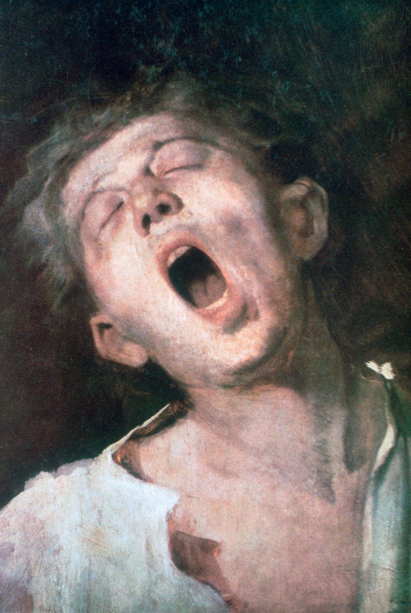 Apprendista che sbadiglia, 1868-1869 da Mihály Munkácsy