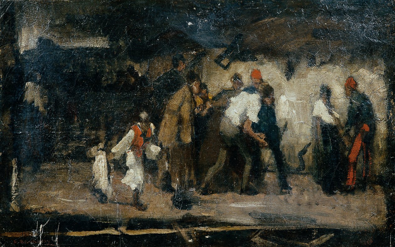 Scena di villaggio ungherese da Mihály von Munkácsy