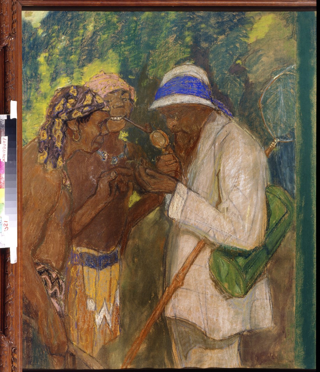 Alfred Russel Wallace con i selvaggi da Mikhail Dmitrievich Ezuchevsky