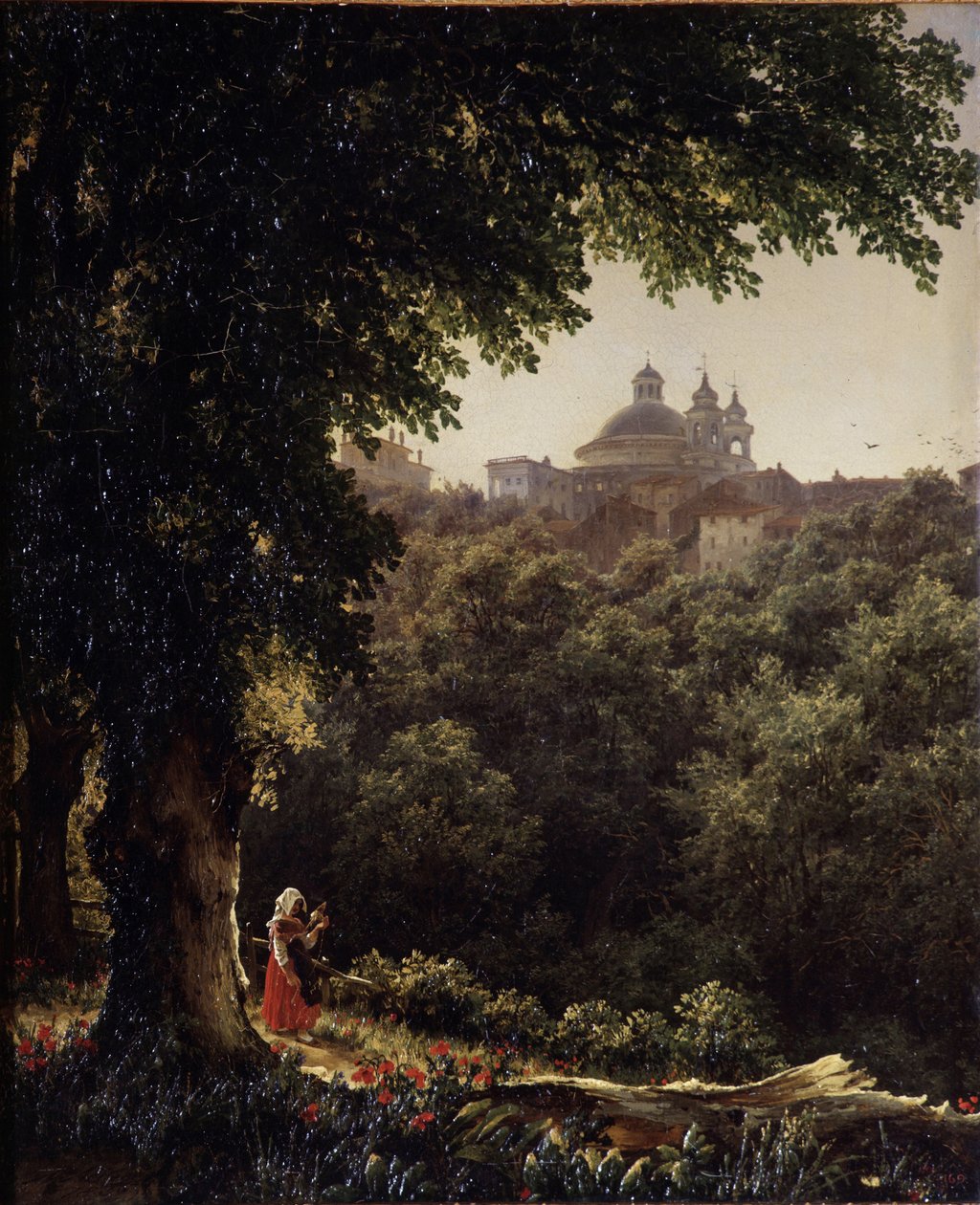 Ariccia vicino a Roma, 1836 da Mikhail Ivanovich Lebedev