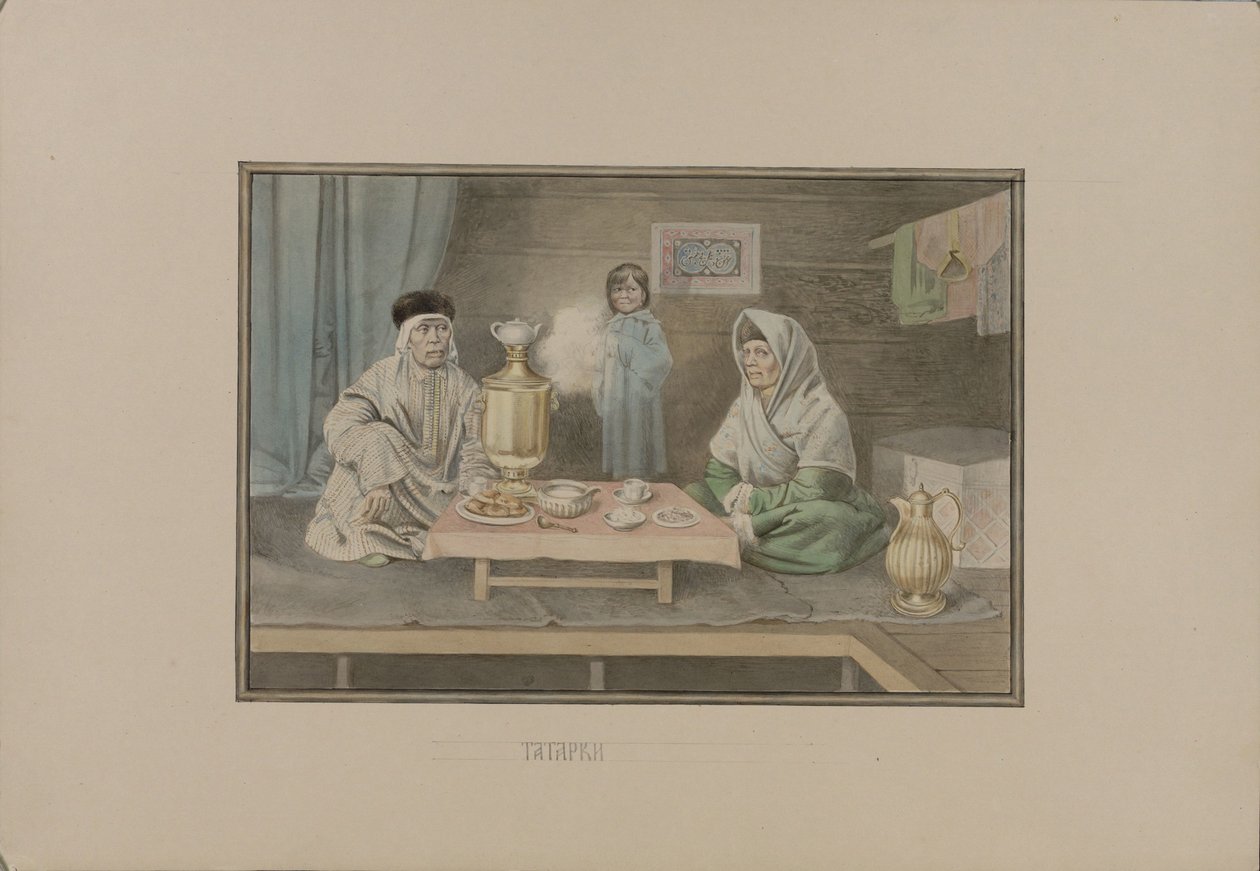 Donne tartare, 1862 da Mikhail Stepanovich Znamensky