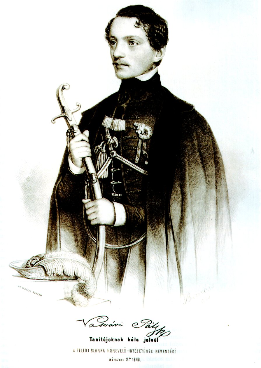 Ritratto di Pál Vasvári da Miklós Barabás