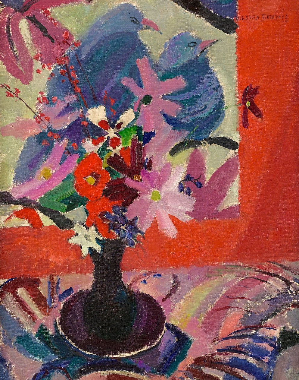 Fiori con uccelli da Mildred Bendall