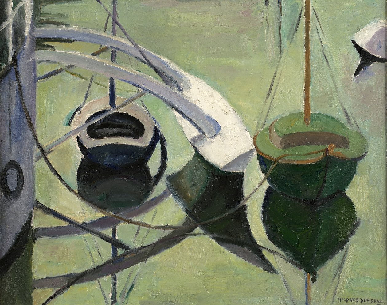 Le bilanciere e il suo riflesso, c.1935 da Mildred Bendall