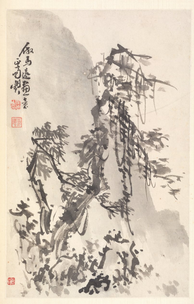 Paesaggio nello stile di Ma Yuan da Min Zhen