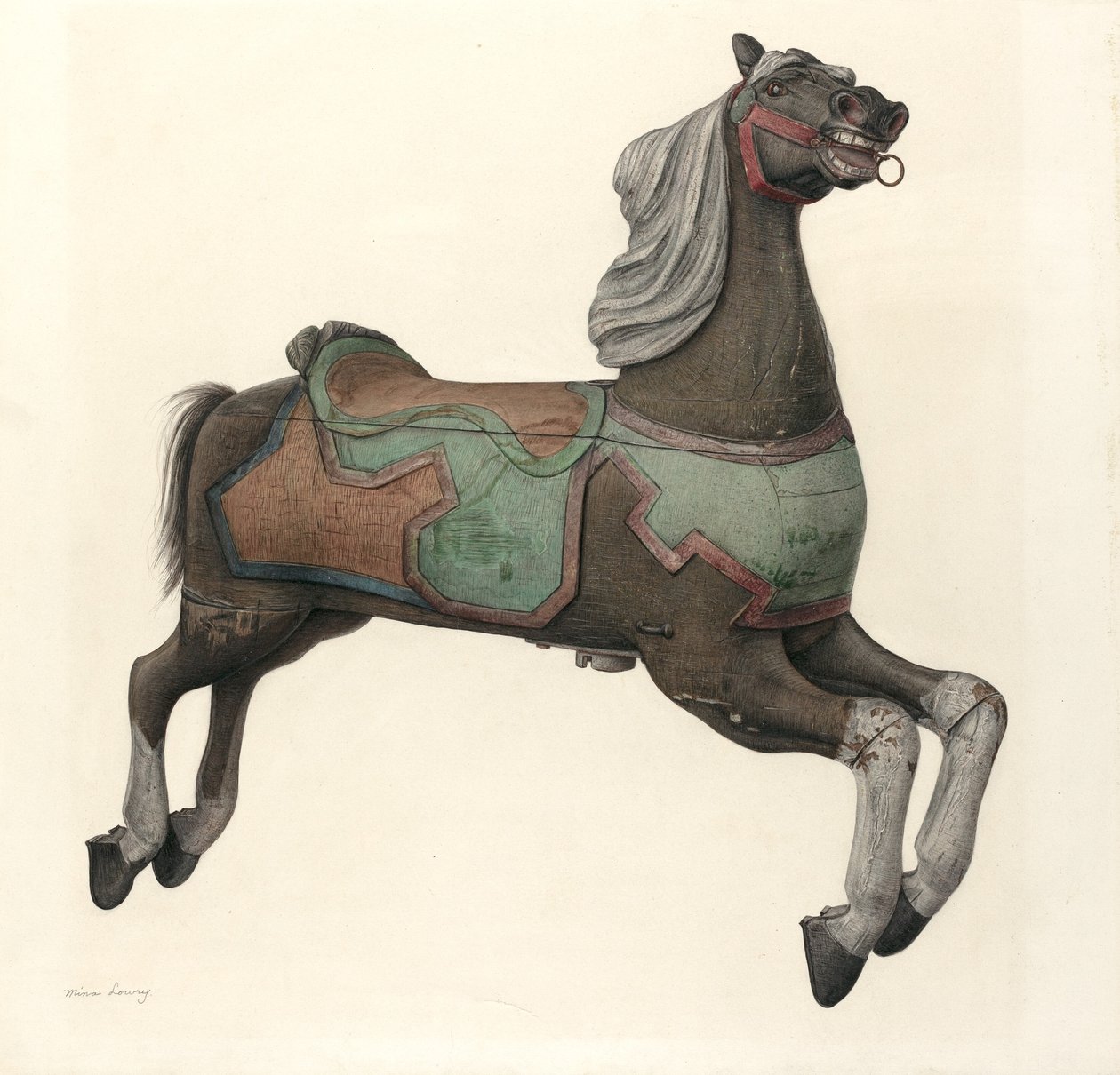 Cavallo da giostra da Mina Lowry