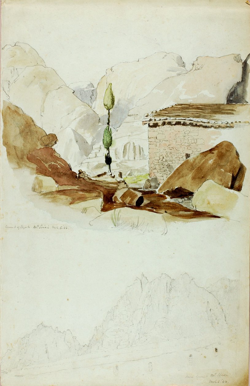 Convento di Elia, Monte Sinai da Miner Kilbourne Kellogg