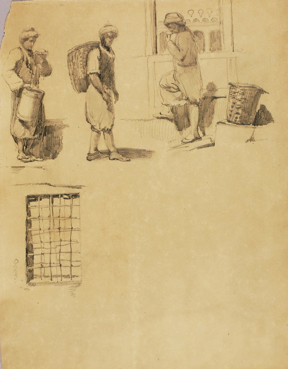 Figure di contadini da Miner Kilbourne Kellogg