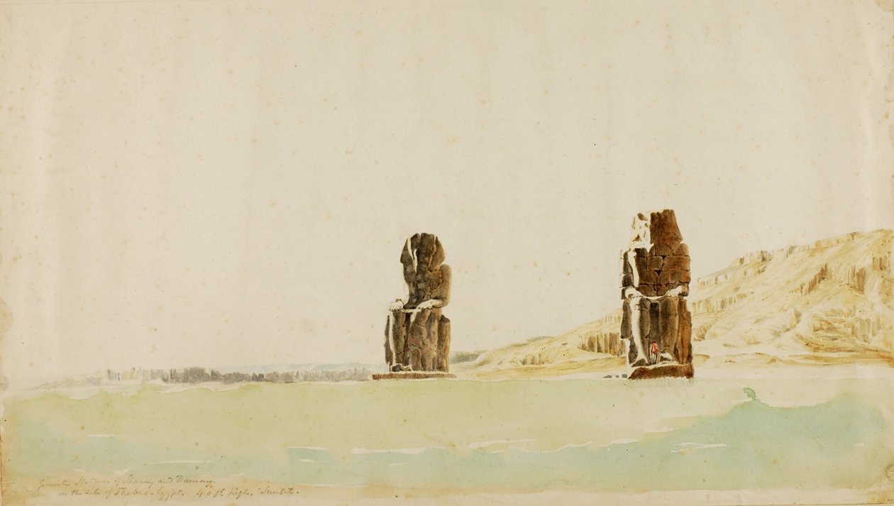 Statue a Memnon, Tebe da Miner Kilbourne Kellogg