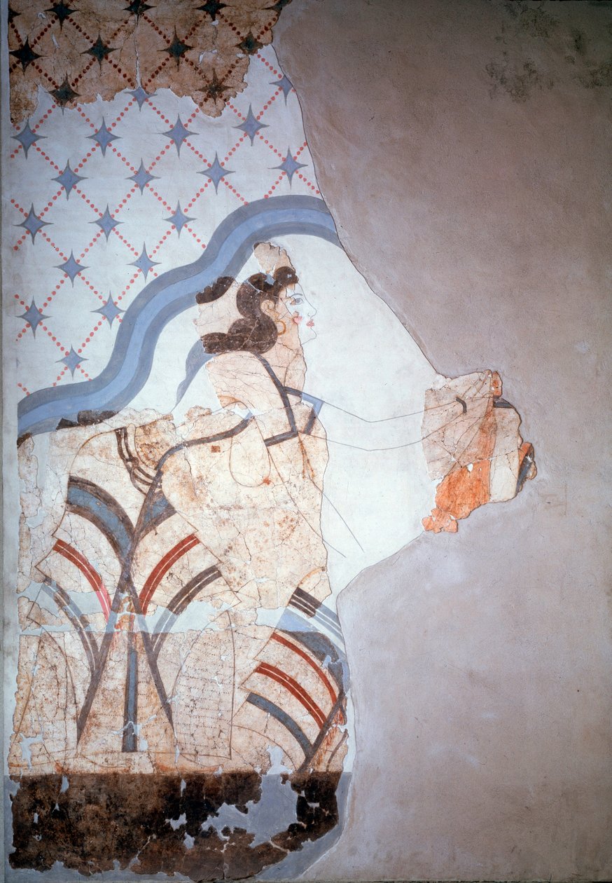 Figura femminile (affresco) da Minoan