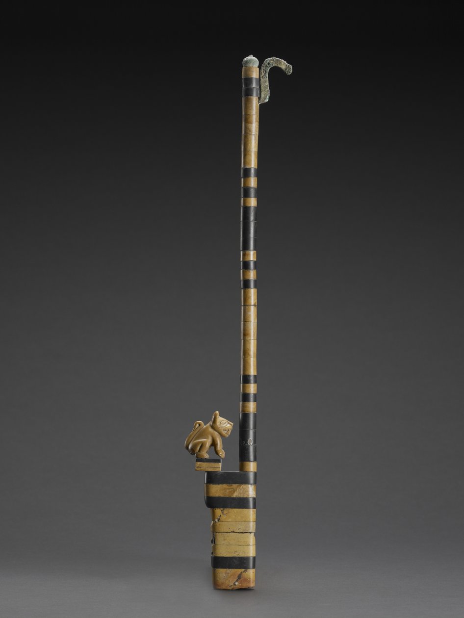 Atlatl con felino da Moche Moche