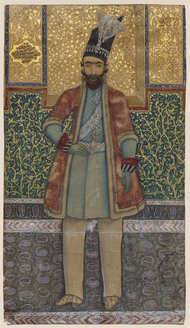 Ritratto di Nâsir-od-din Shah da Mohammed (attr.to) Esfahani