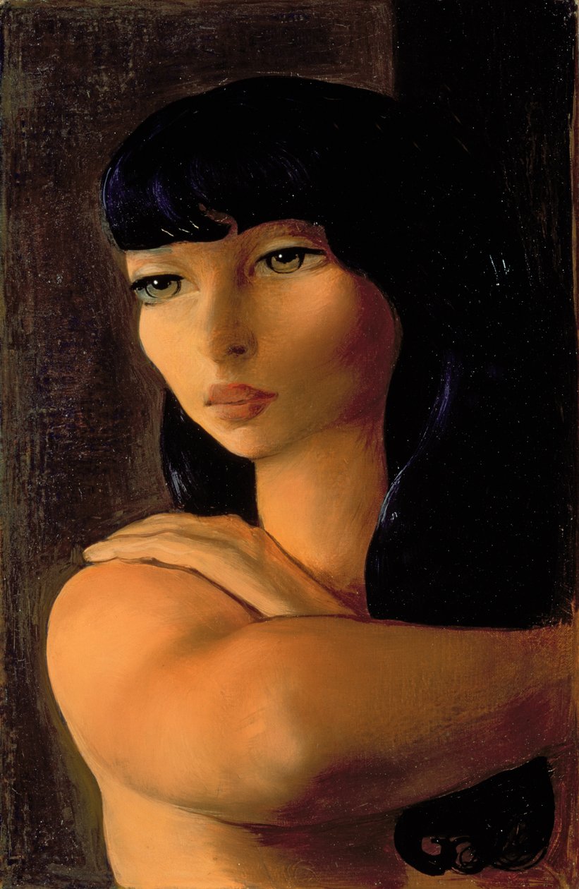 Piccola bruna, 1930 circa (olio su tela) da Moise Kisling