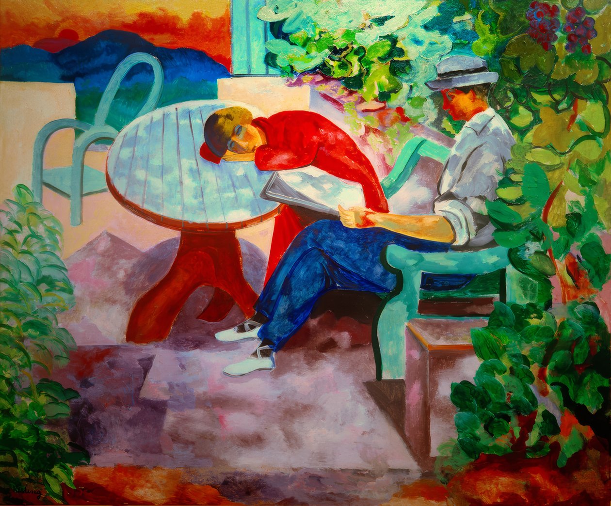 Siesta a Saint-Tropez (Kisling con Renée) da Moise Kisling