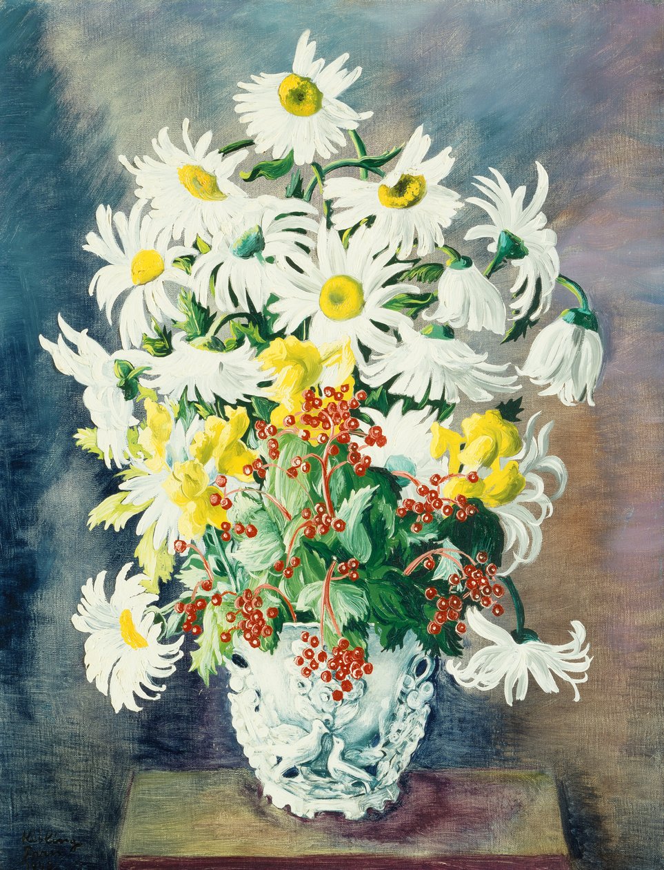 Margherite bianche in vaso da Moise Kisling