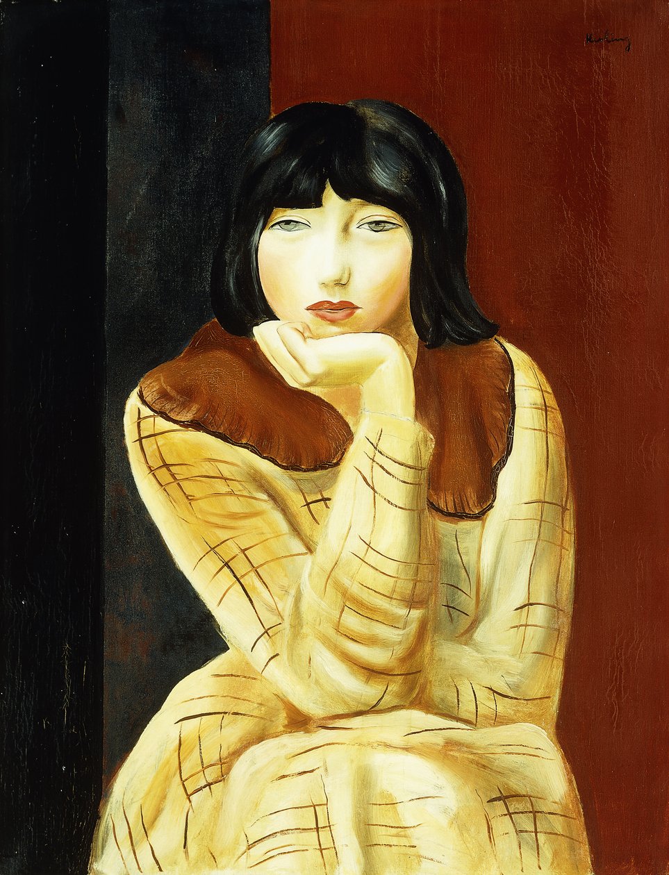 Giovane donna seduta; Jeune Femme Assise da Moise Kisling