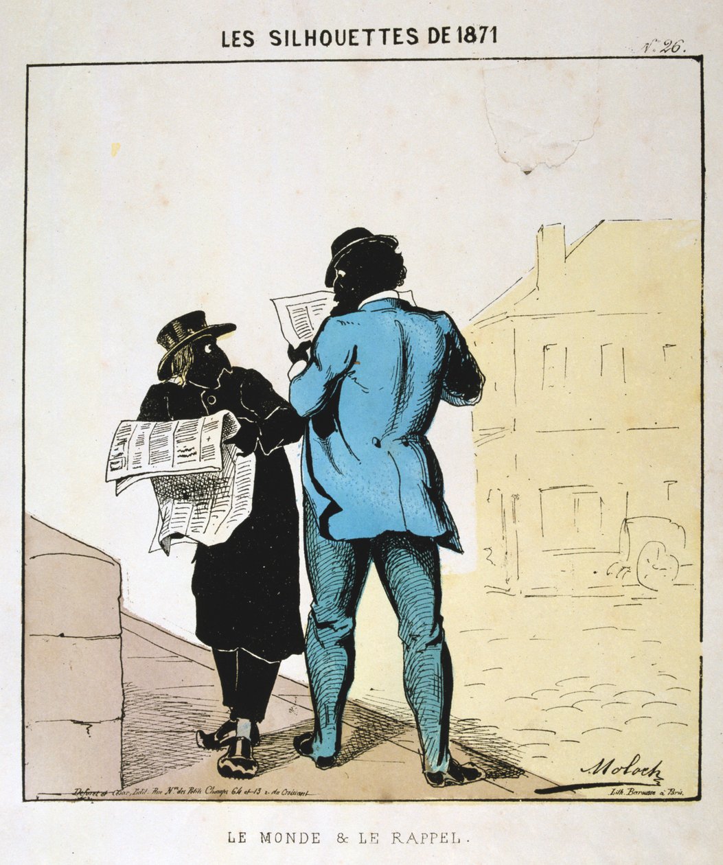 Le Monde et le Rappel, 1871 da Moloch