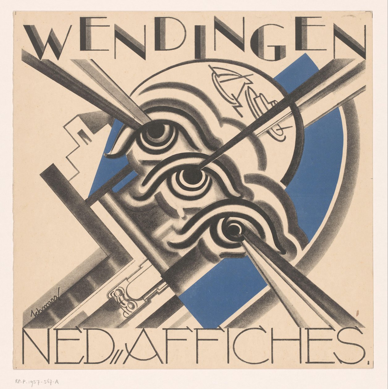 Progetto di copertina per: Wendingen, 1931 da Mommie Schwarz