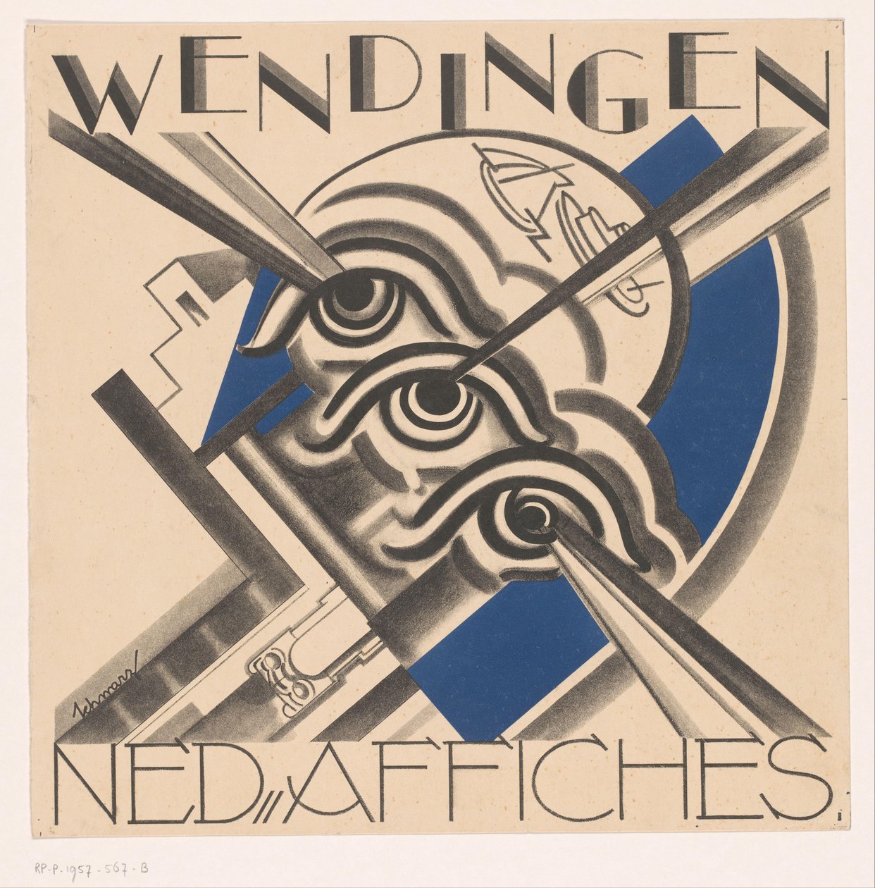 Progetto di copertina per: Wendingen, 1931 da Mommie Schwarz