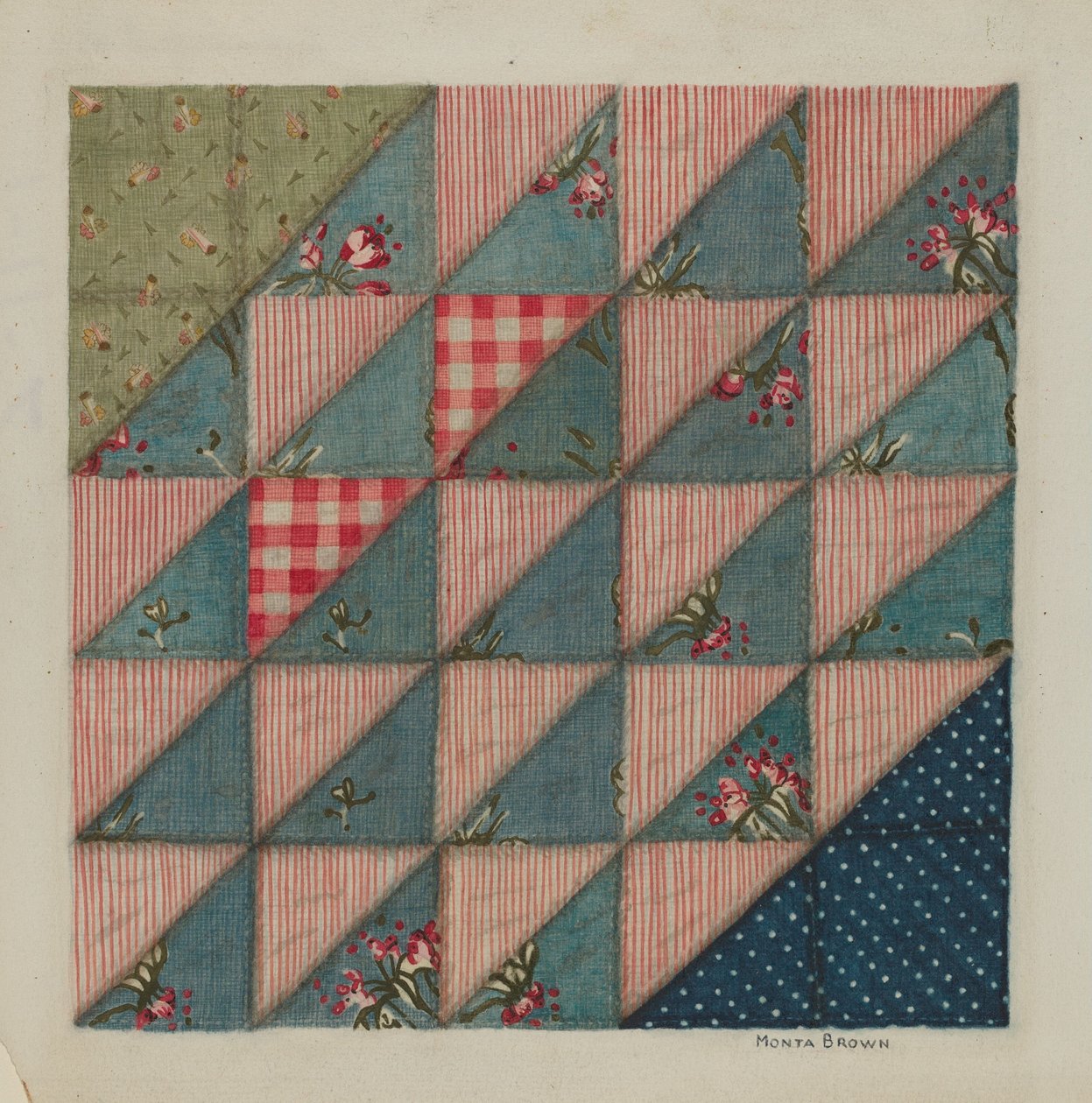 Trapunta patchwork da Mona Brown