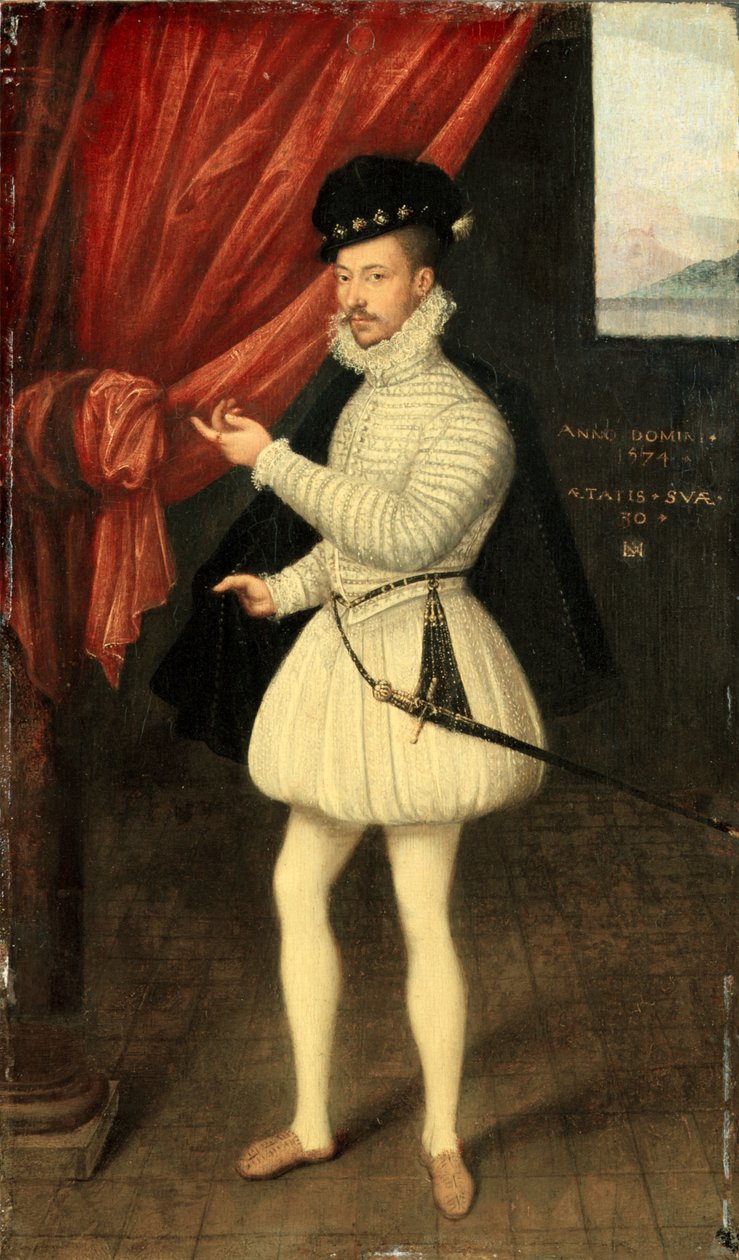 Ritratto di uomo in bianco da Monogrammist LAM