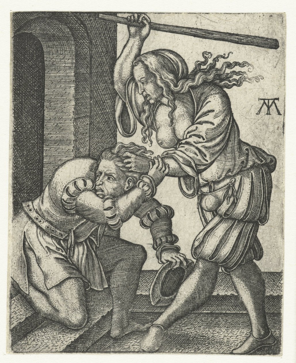 Maltrattamento del marito da Monogrammist MT