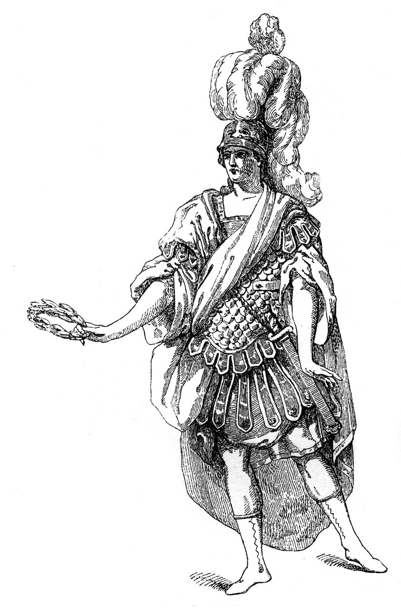 Costume dal teatro francese, 1885 da Moreau