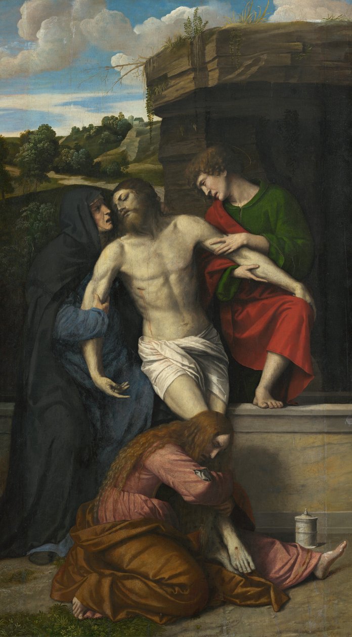 Pietà, 1520s da Moretto da Brescia