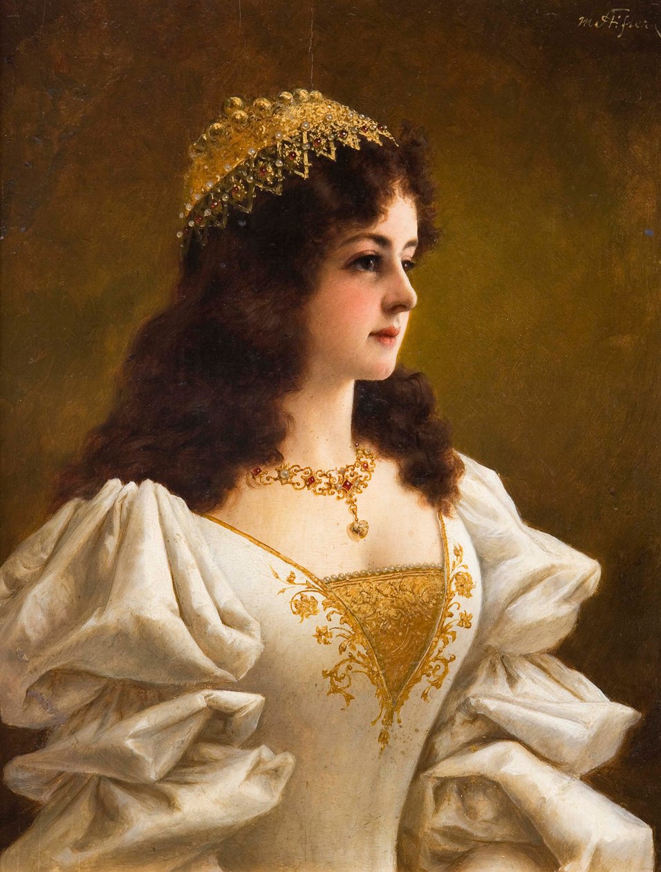 Ritratto di ragazza orientale da Moritz Stifter
