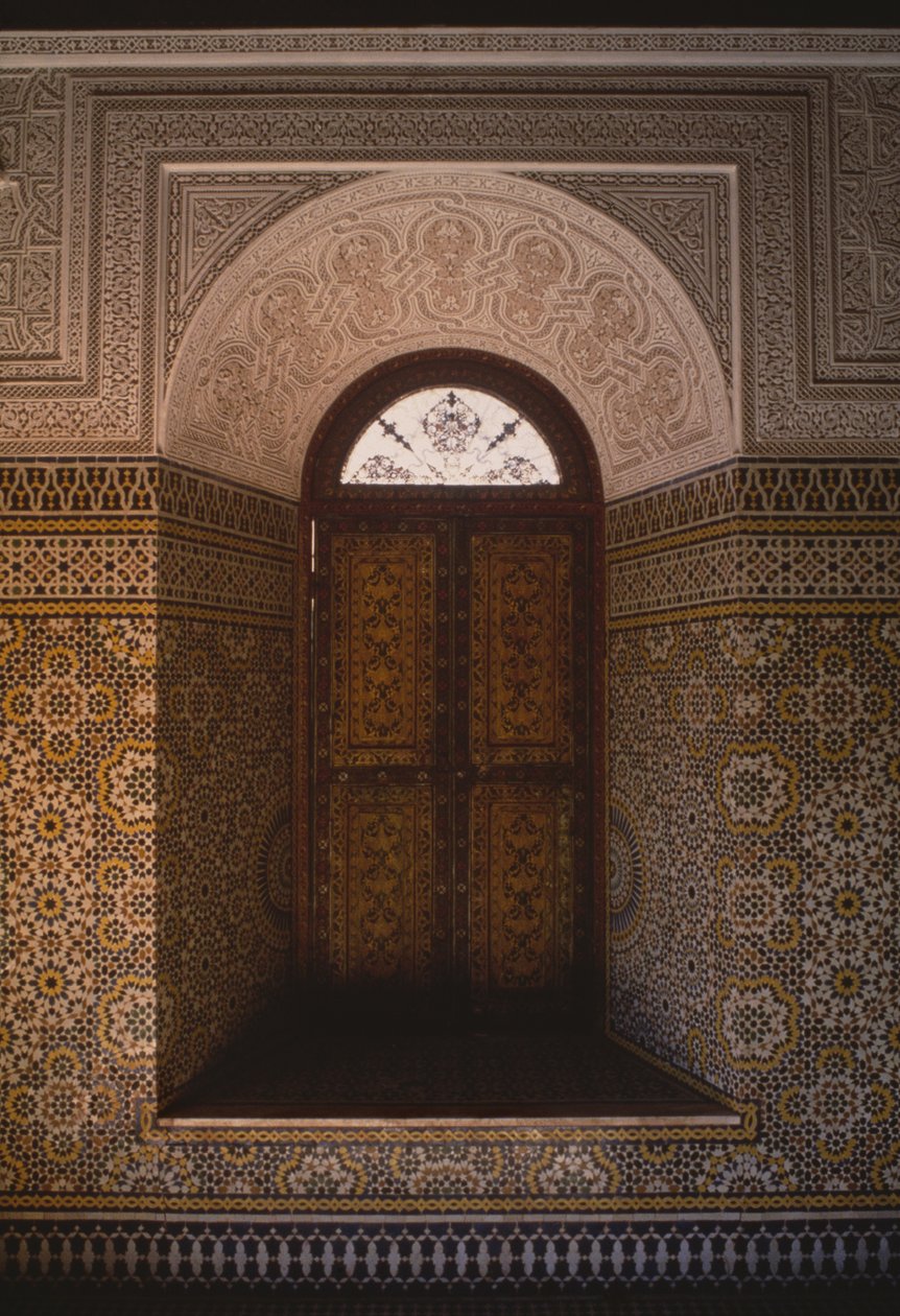Kasbah di Thamiel glaoui, finestra (ceramica) da Moroccan School
