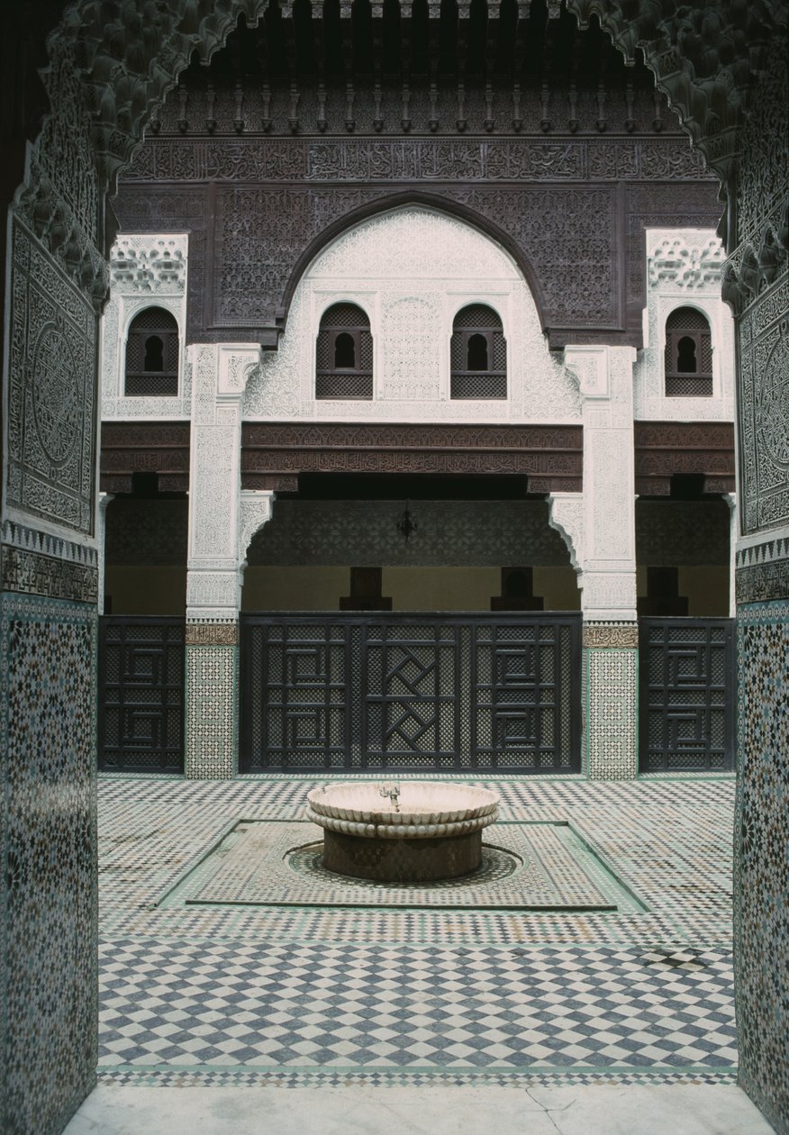 Madrasa Bou Inania, cortile da Moroccan School