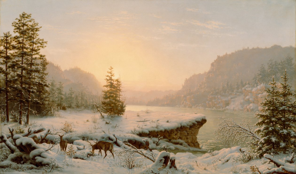 Paesaggio invernale, 1878 da Mortimer L. Smith