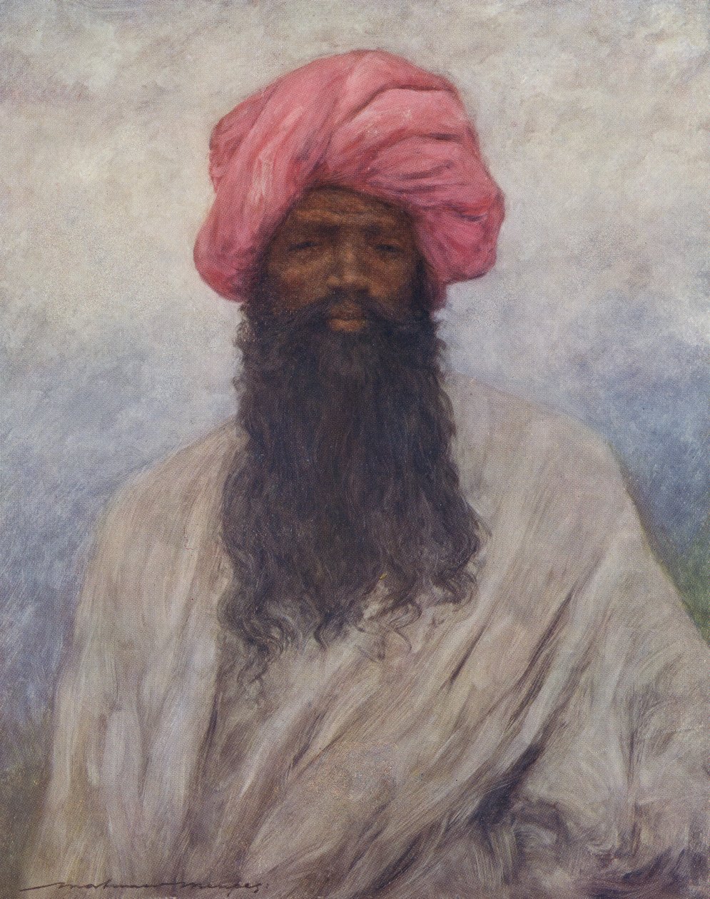 Ritratto di un uomo Baluchi - inizio XX secolo da Mortimer Ludington Menpes