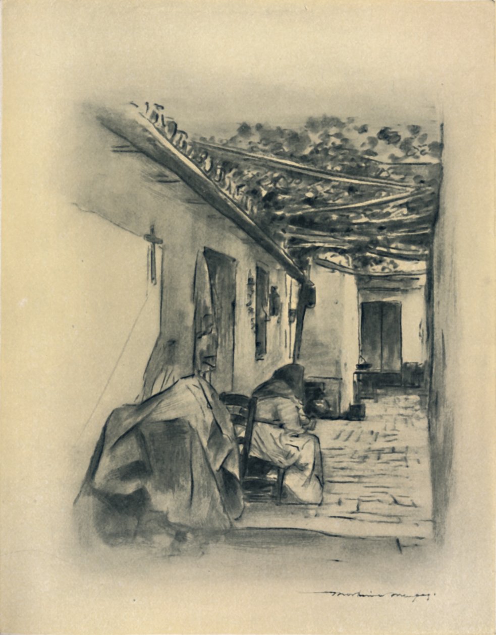 Cortile a Siviglia da Mortimer L Menpes