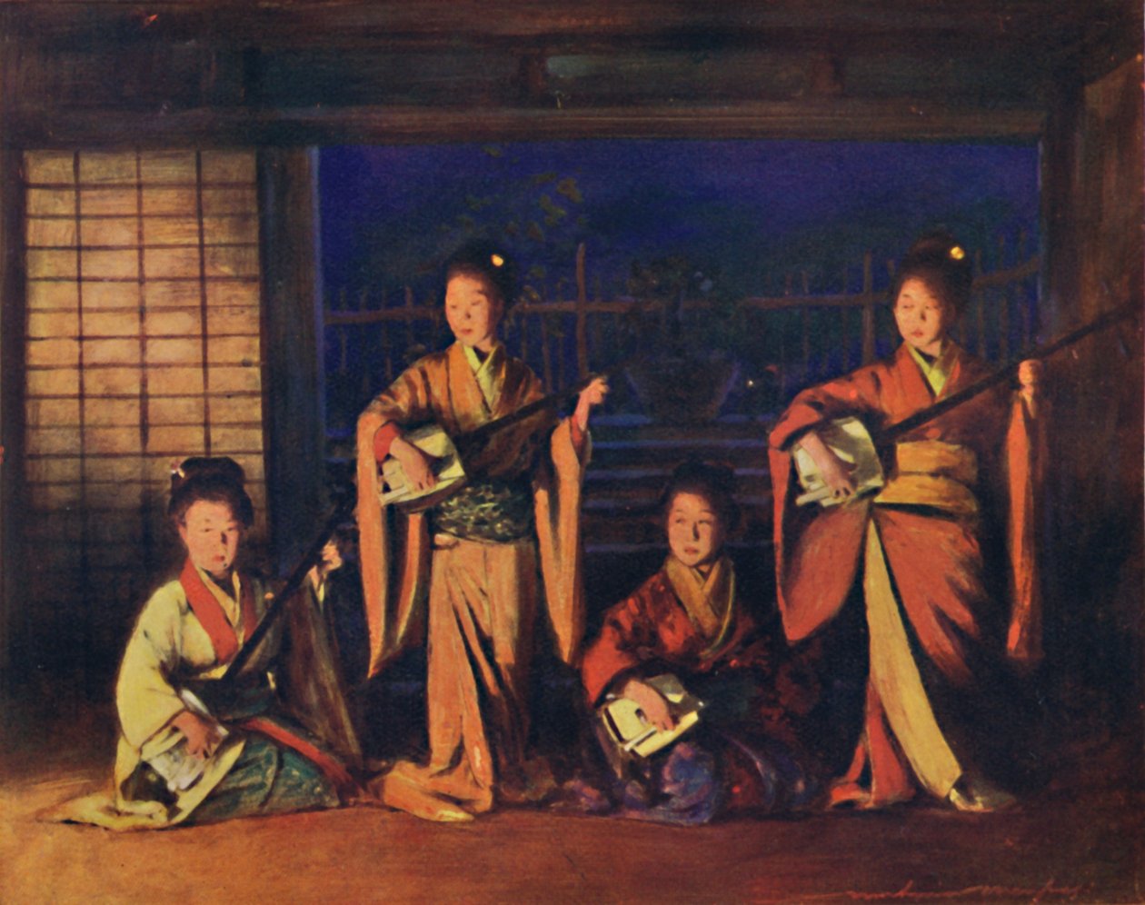 Ragazze geisha, 1903 da Mortimer L Menpes