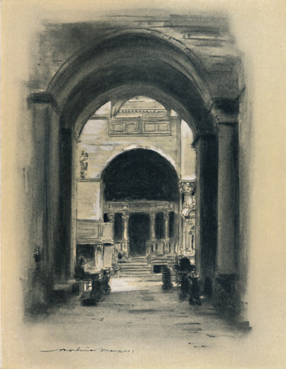 Dentro San Marco, Venezia, 1903 da Mortimer L Menpes