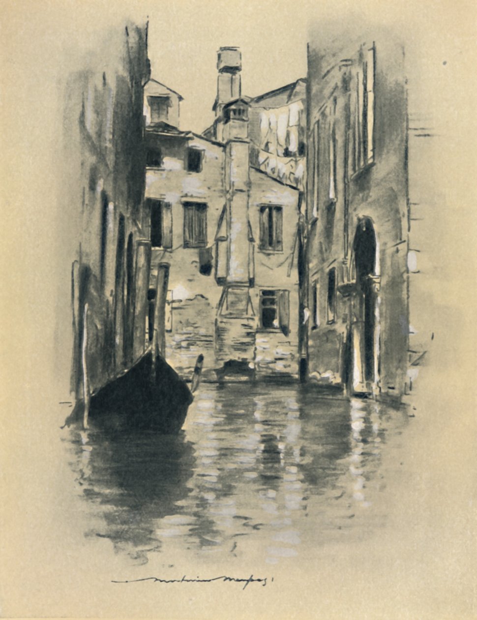 Strada a Venezia da Mortimer L Menpes
