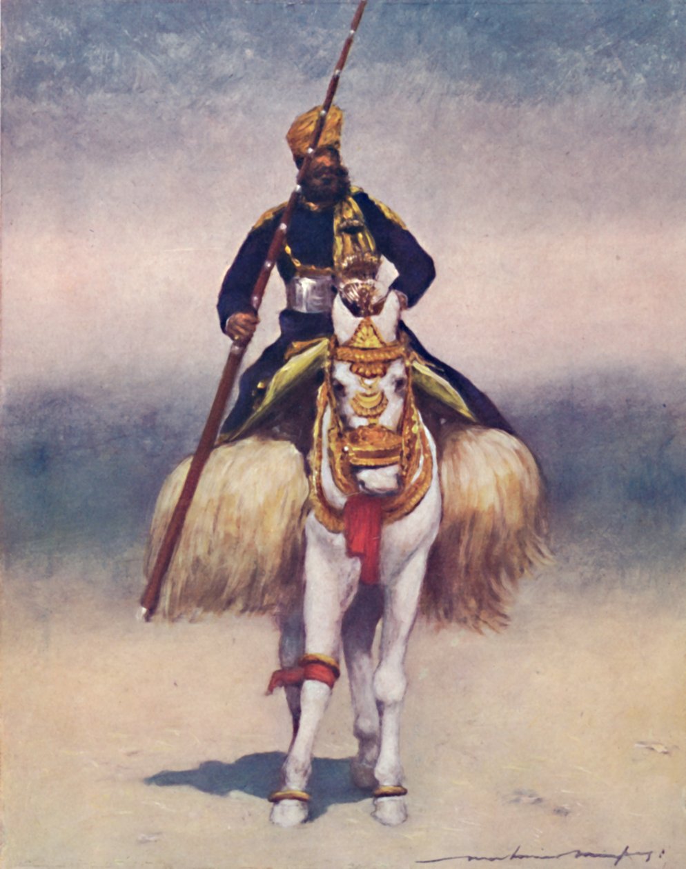 Un servitore di Alwar, 1903 da Mortimer Ludington Menpes