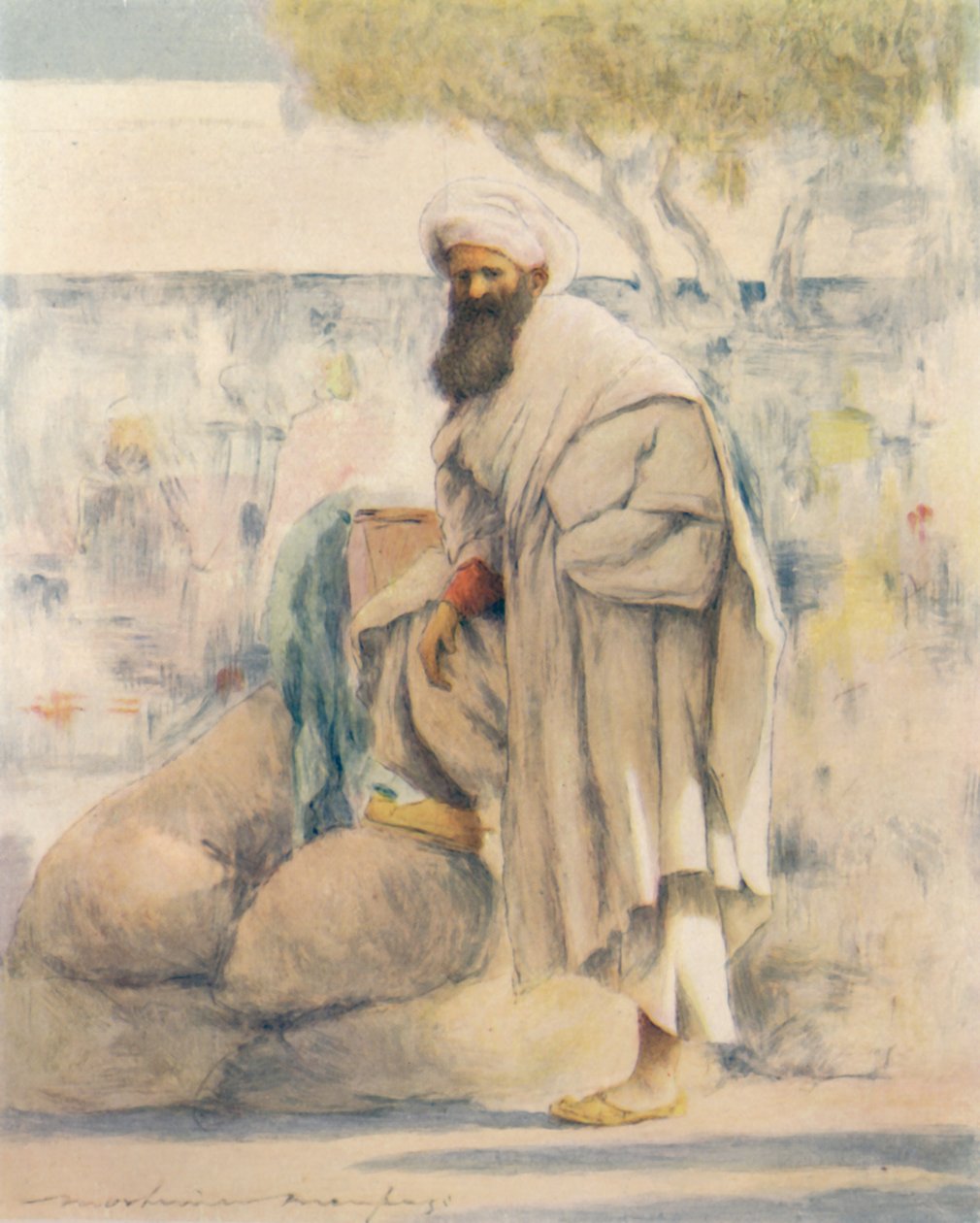 Un mercante di grano errante, 1905 da Mortimer Ludington Menpes