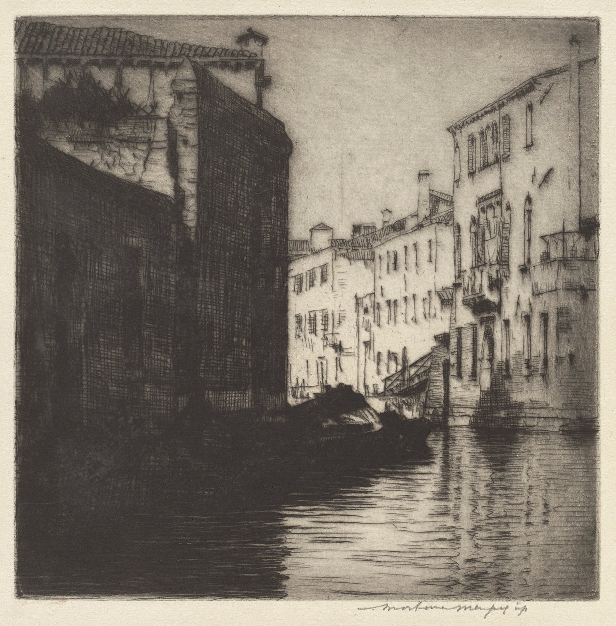 Un canale secondario, Venezia da Mortimer Menpes