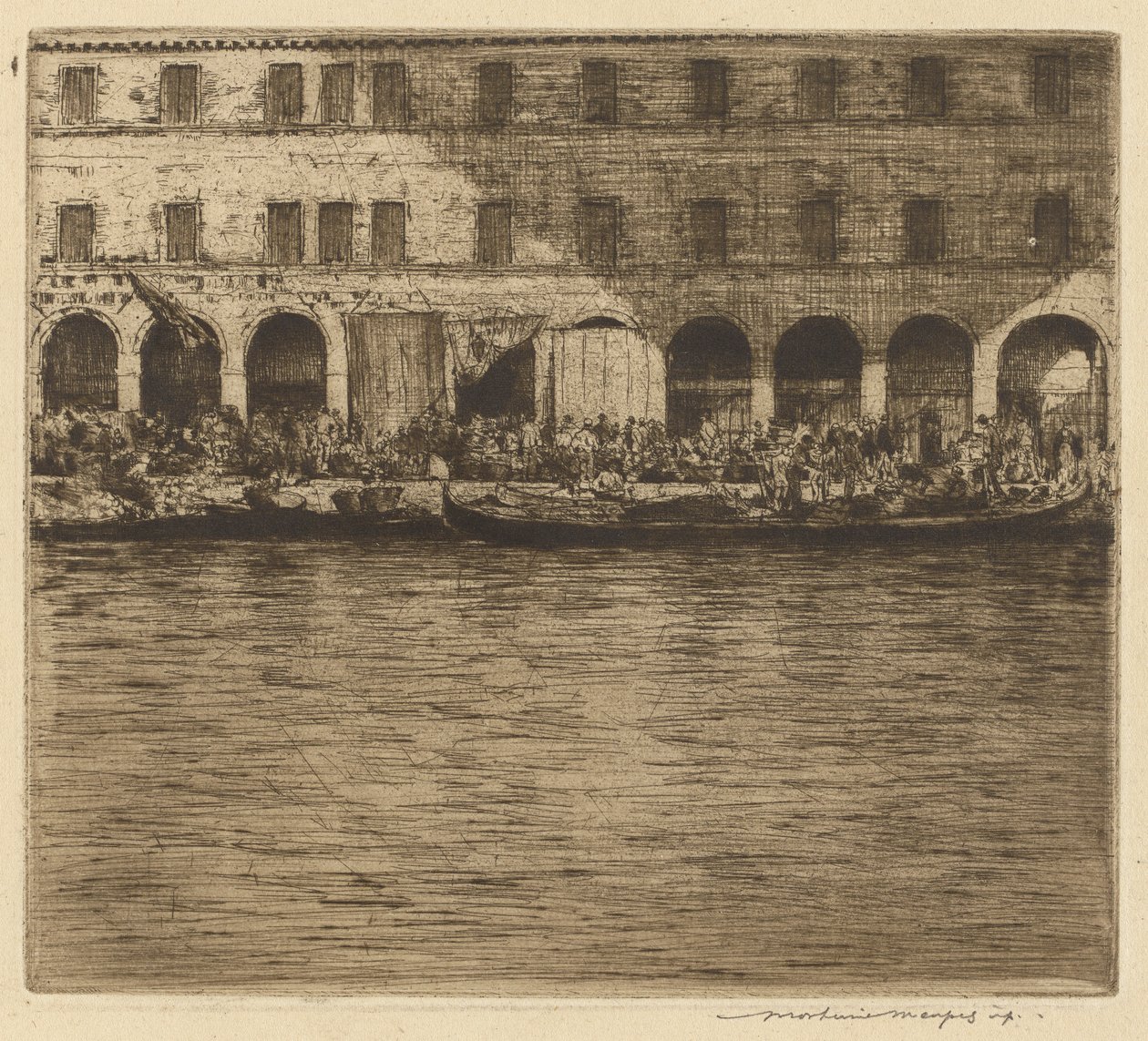 Mercati di Rialto, Venezia da Mortimer Menpes