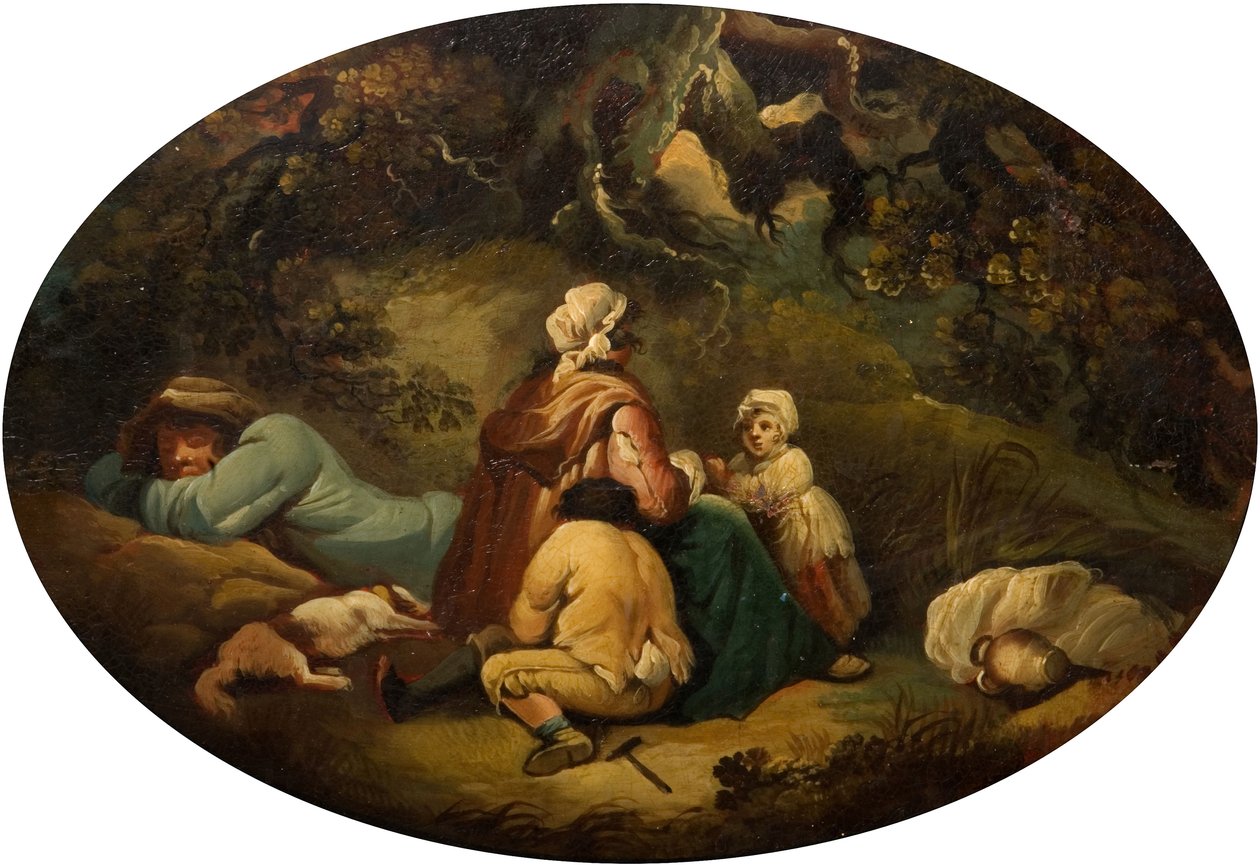 Zingari in un paesaggio da Moses Haughton