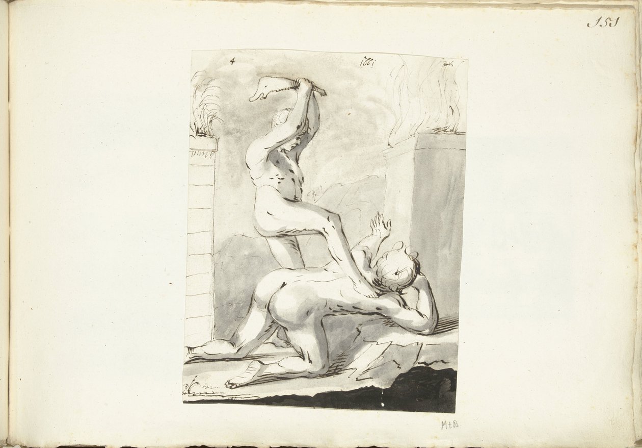 Caino uccide Abele da Moses Ter Borch