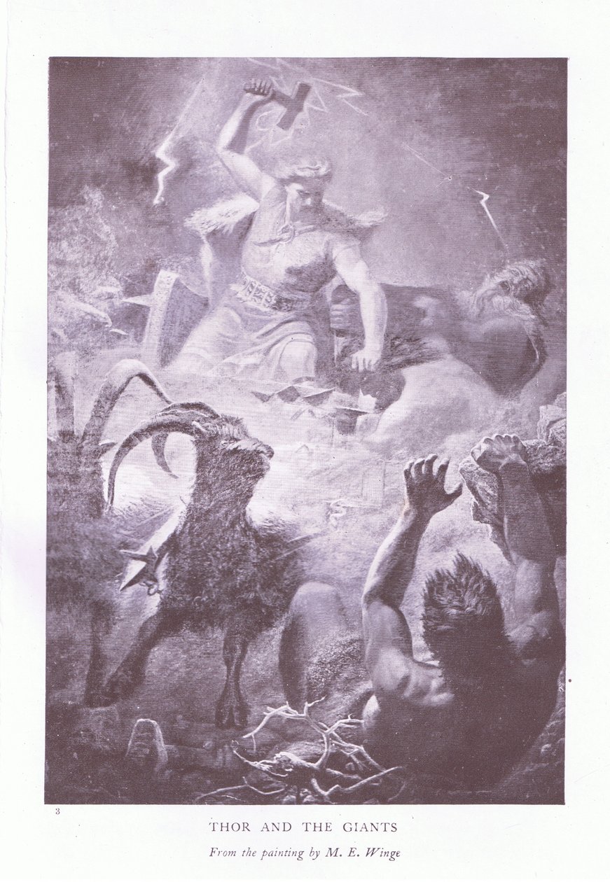 Thor e i giganti da Mårten Eskil Winge