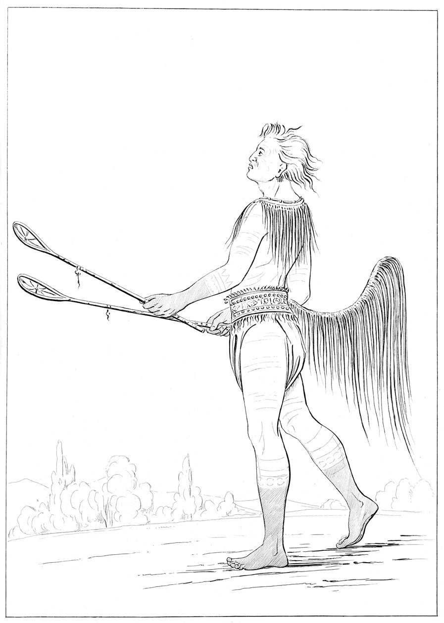Un Giocatore di Palla Distinto, 1841 da Myers and Co