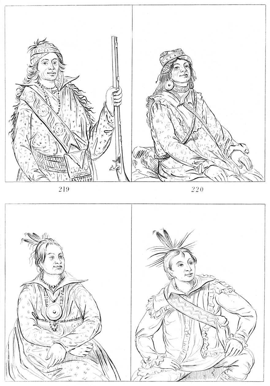 Creeks e Choctaws, 1841 da Myers and Co