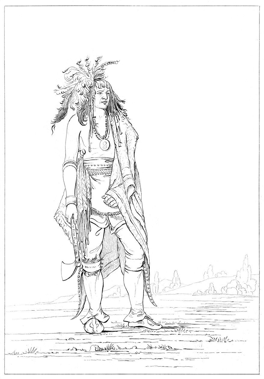 Guerriero Irochese, 1841 da Myers and Co